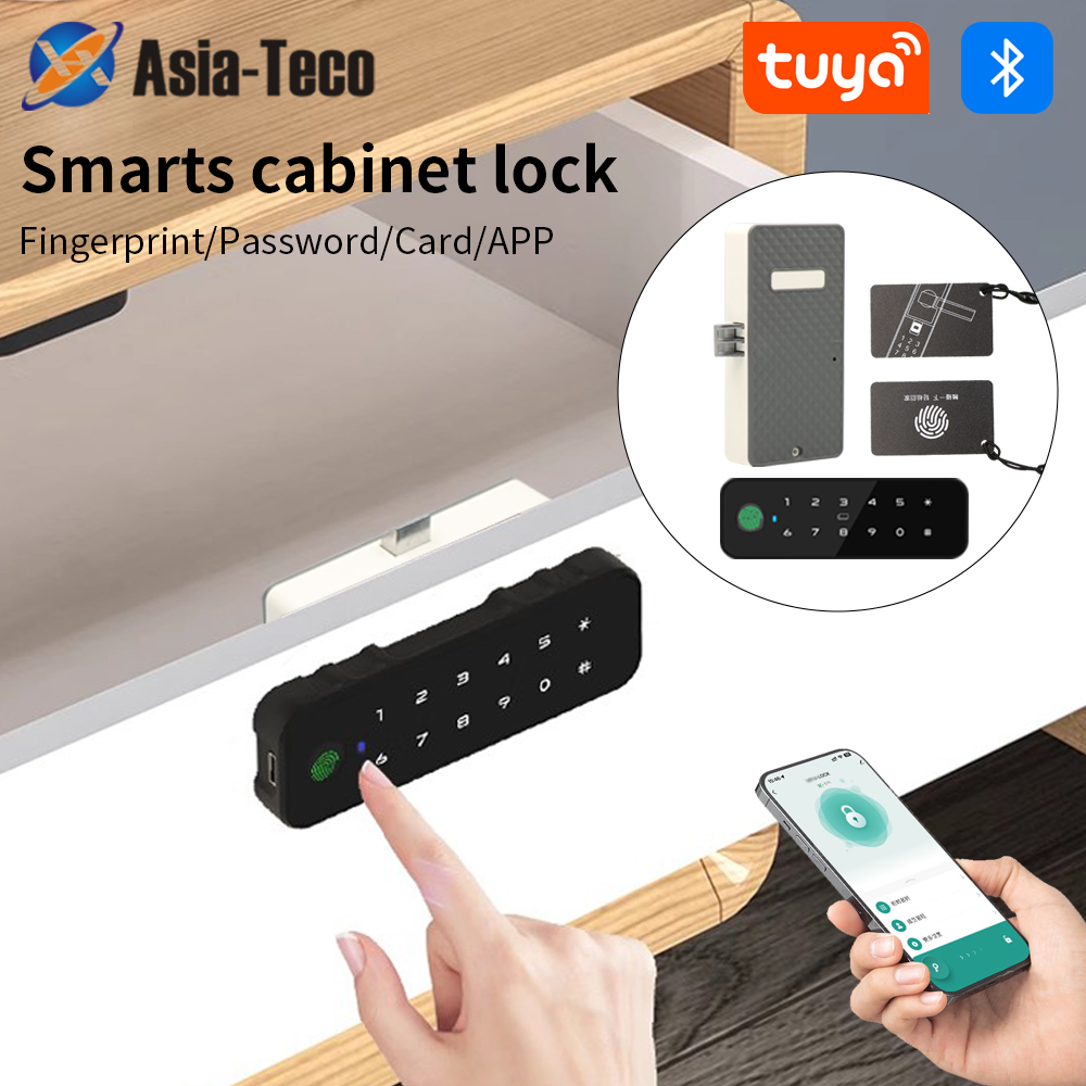 Home Security Door Lock - Tuya Bluetooth Pintar Kabinet Kayu Kunci