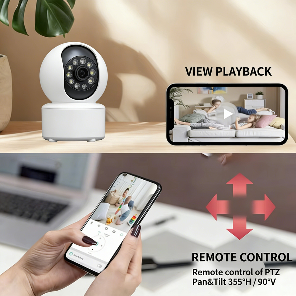 Home Security Kamera - Kamera Anjing Peliharaan dengan Aplikasi Ponsel,