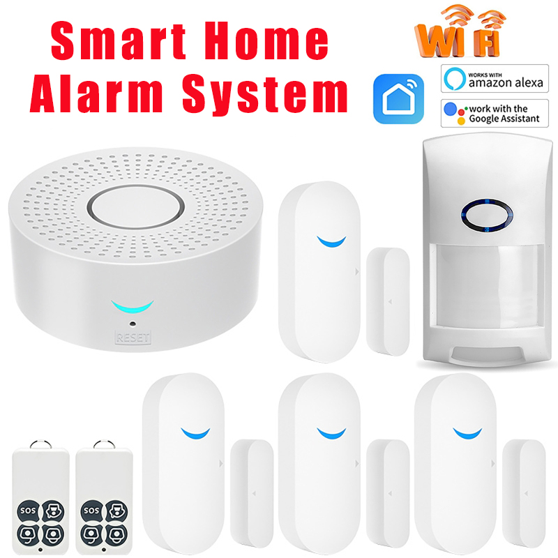 Home Security Alarm System - Sensor Pintu WiFi Tuya Rumah Pintar