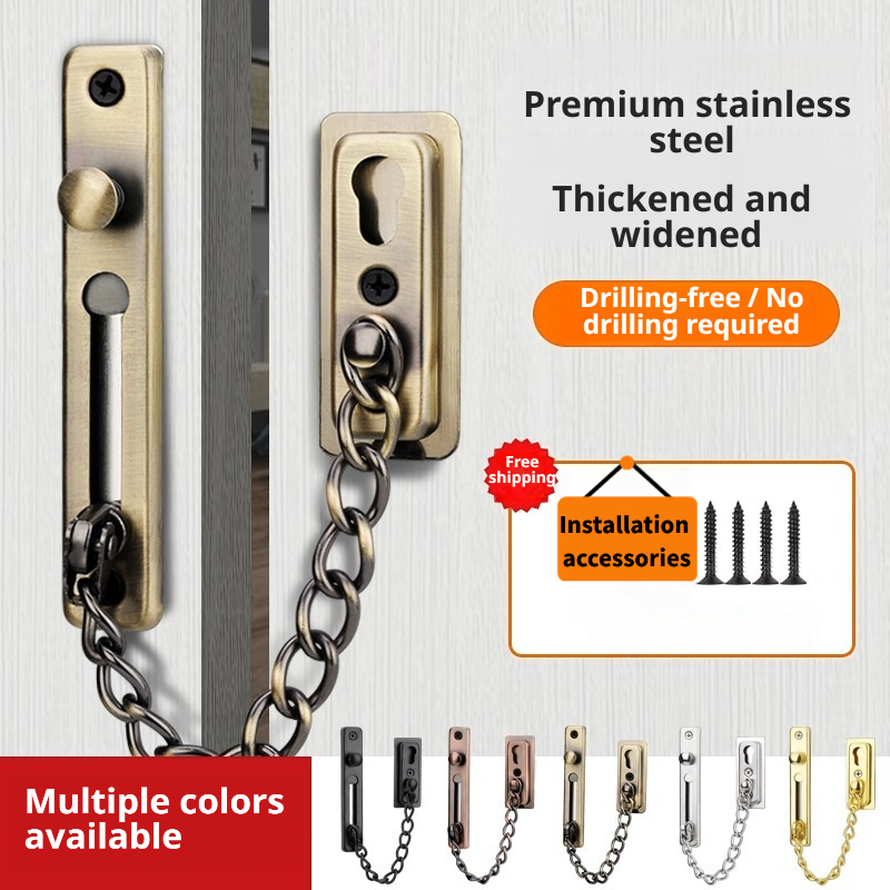 Door Chain Guard - Kunci Rantai Pintu Baja Anti Karat