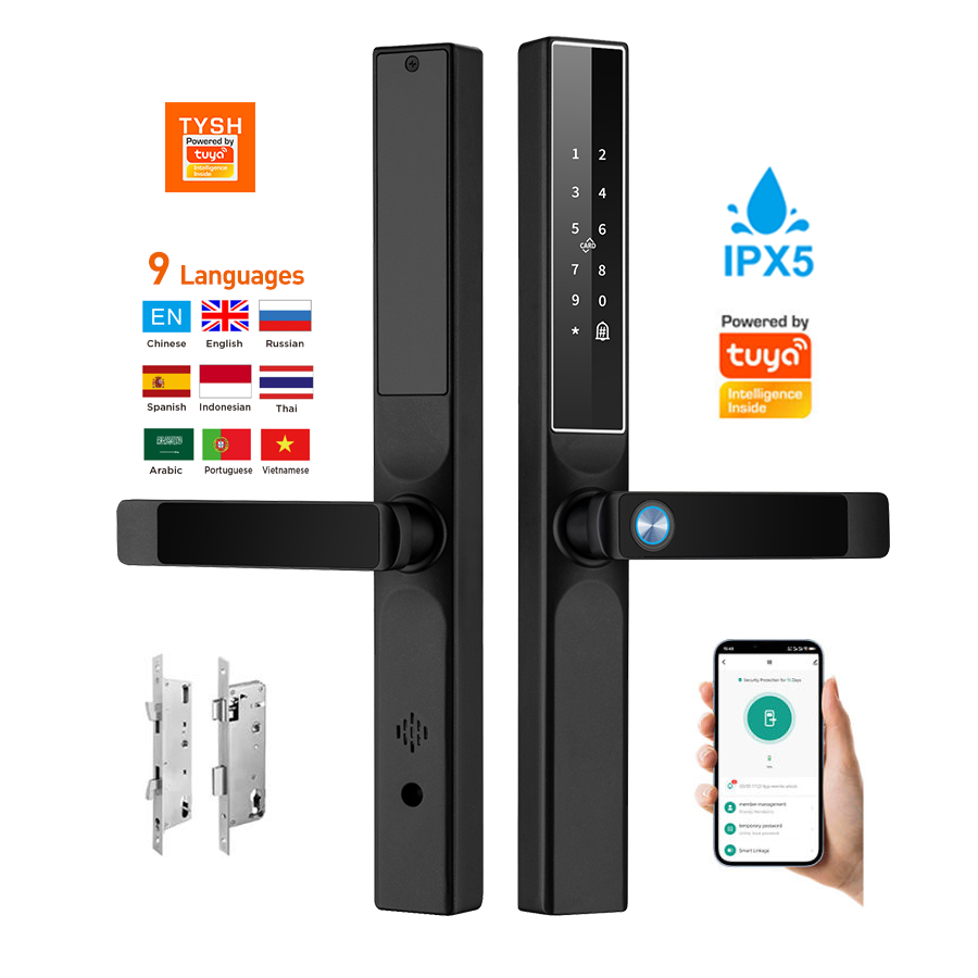 Home Security Door Lock - Kunci Pintu Sidik Jari Aplikasi Tuya,