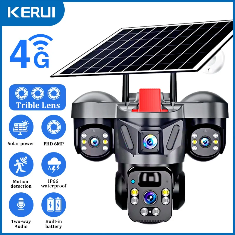 Home Security Kamera - KERUI V380 Pro Luar Ruangan PTZ