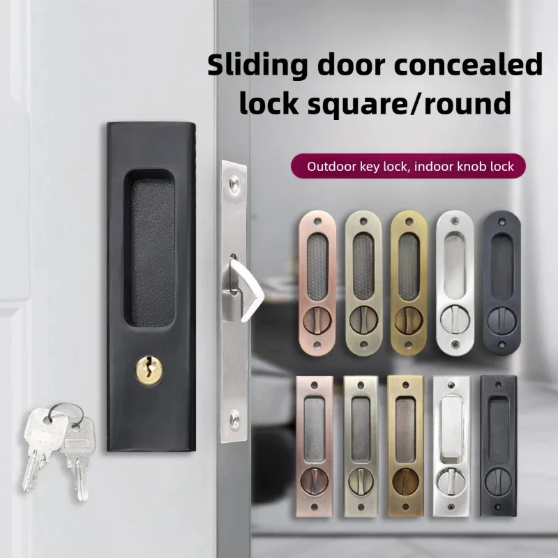 Home Security Door Lock - Kunci Pengait Pintu Geser Hitam Tugas