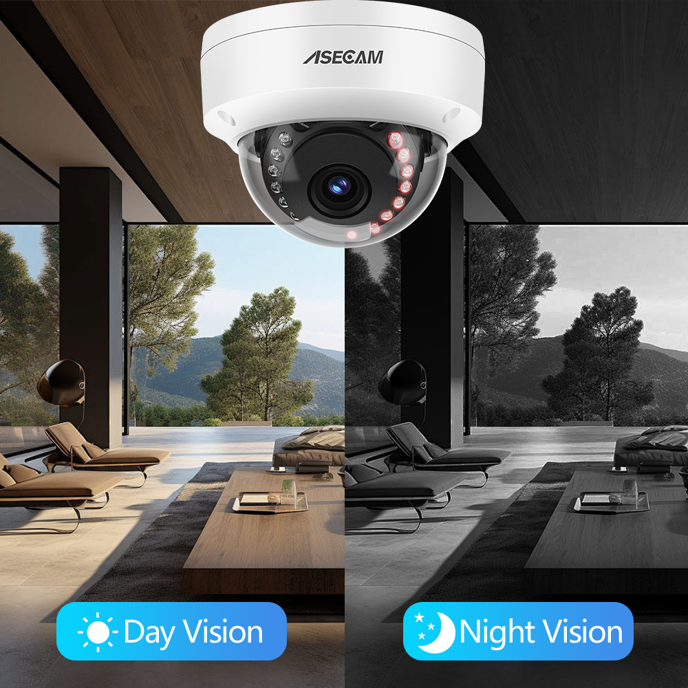 Kamera IP POE 8MP 4K IK10 Taha - Home Security Kamera ulasan dan harga