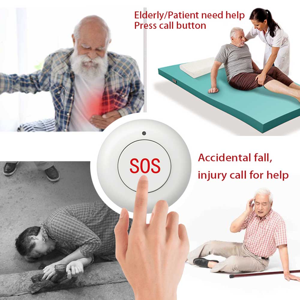 Tombol SOS Nirkabel Bel Pintu  - Home Security Alarm System ulasan dan harga