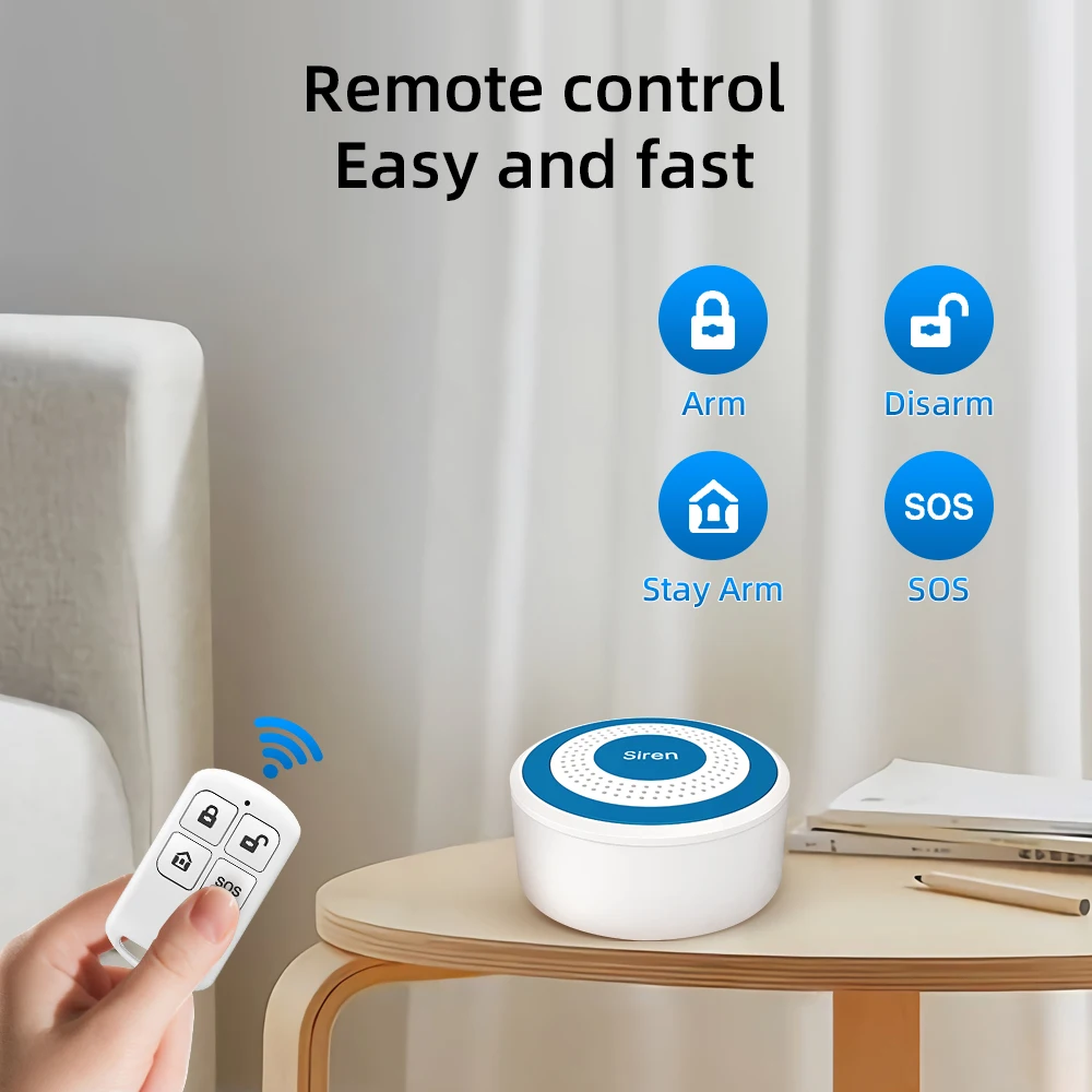 MULO sirene Alarm Mini nirkabe - Home Security Lights ulasan dan harga