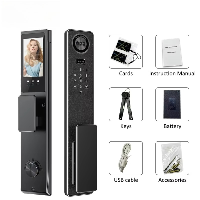 Kunci Pintu Pintar WiFi Tuya,  - Home Security Door Lock ulasan dan harga