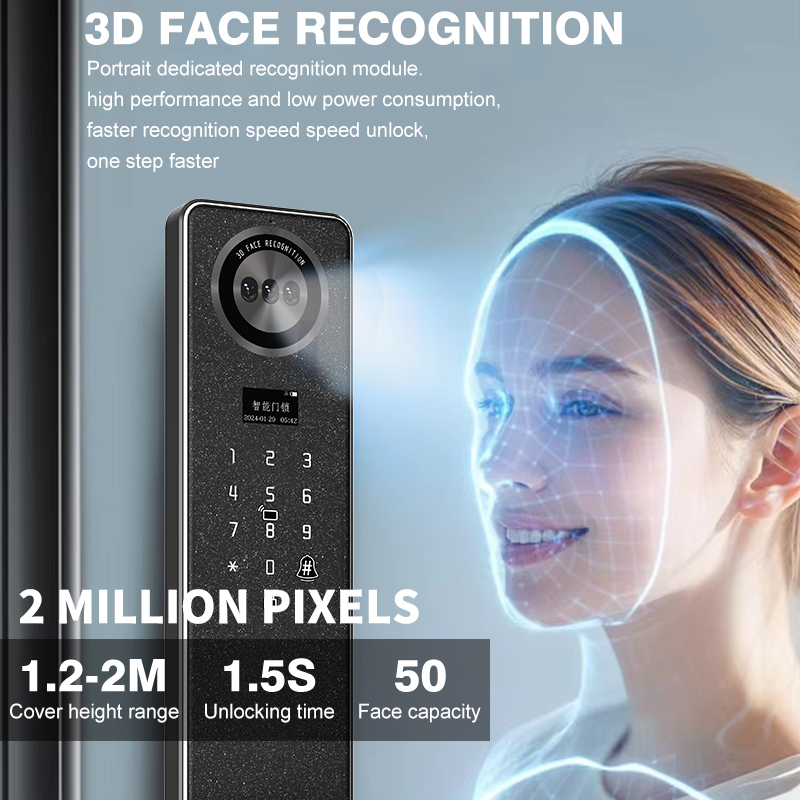 Kunci Pintu Pintar WiFi Tuya,  - Home Security Door Lock ulasan dan harga