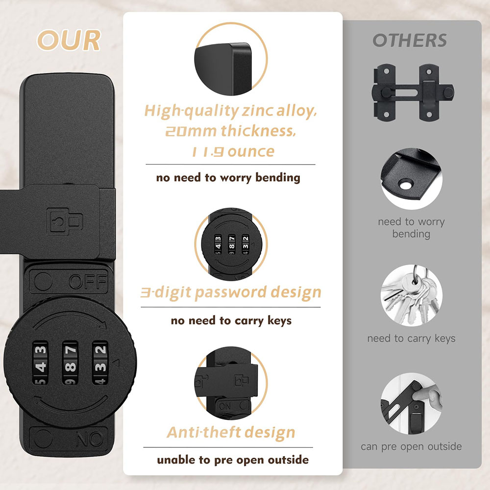 Kunci Pintu Gudang Keamanan Ku - Home Security Door Lock ulasan dan harga