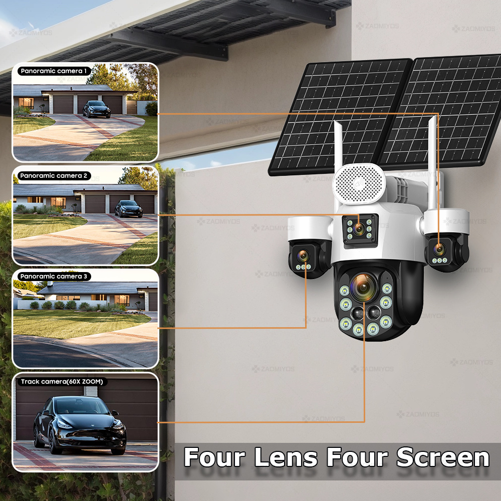 4 Lensa Luar Ruangan 360 °   K - Home Security Kamera ulasan dan harga