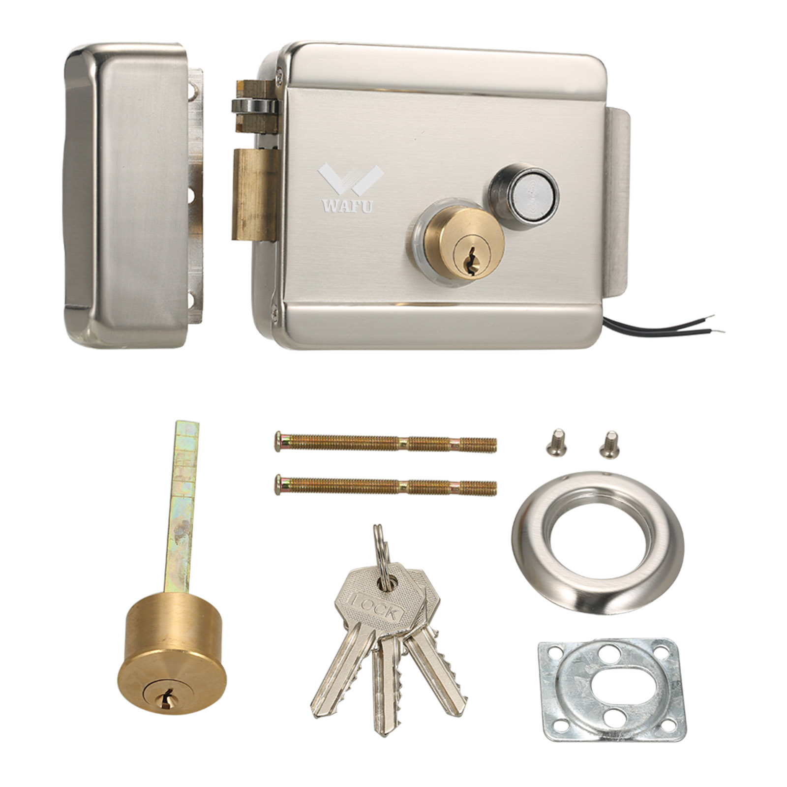 WAFU kunci pintu gerbang listr - Home Security Door Lock ulasan dan harga