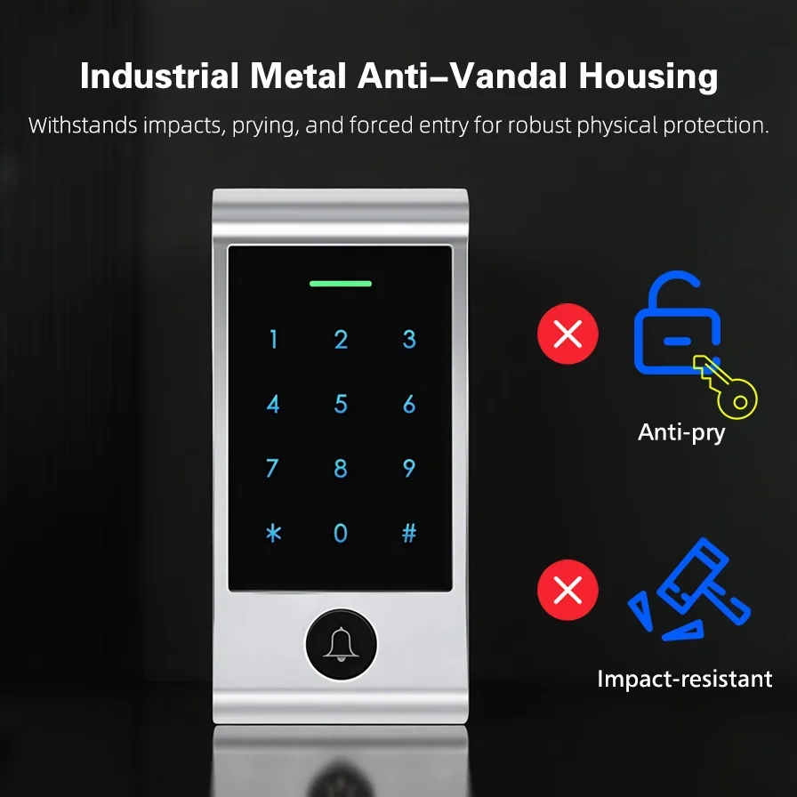 Sistem Akses Keypad Sentuh Kon - Home Security Door Lock ulasan dan harga