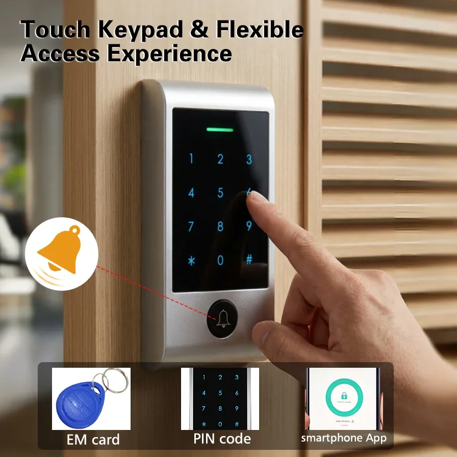 Sistem Akses Keypad Sentuh Kon - Home Security Door Lock ulasan dan harga