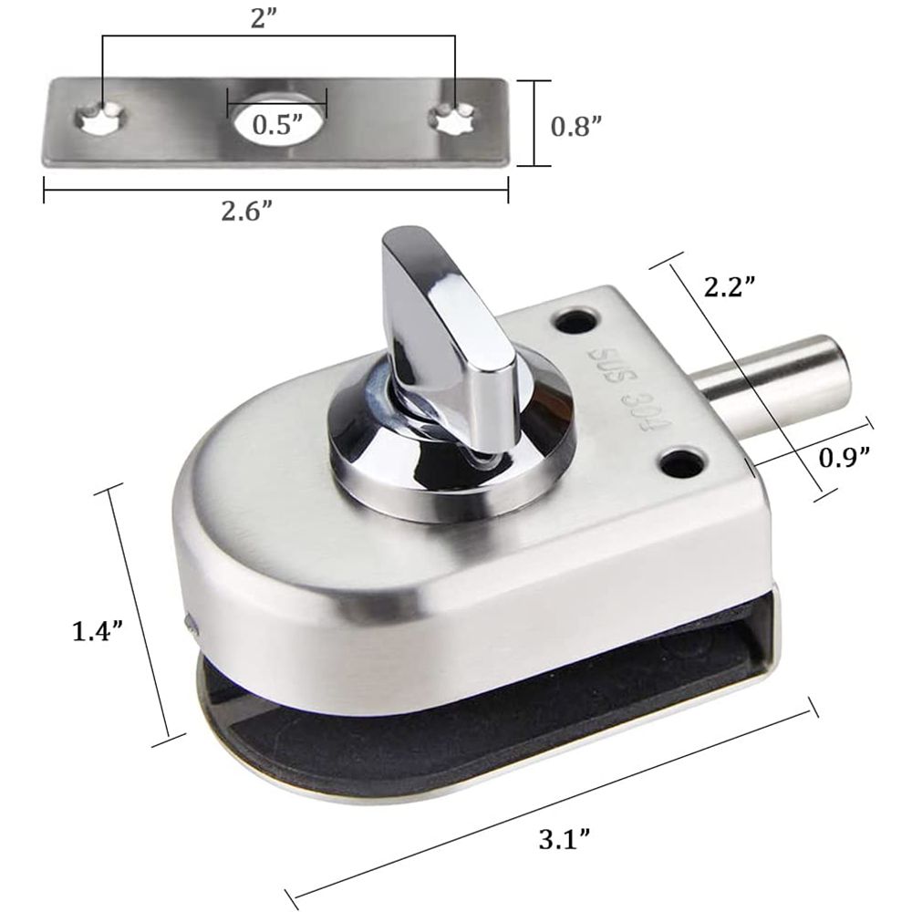 Kunci Pintu Kaca Keamanan Ruma - Home Security Door Lock ulasan dan harga