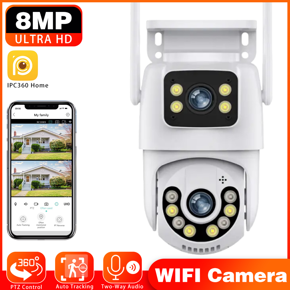 Kamera IP WIFI Rumah 8MP IPC36 - Home Security Kamera ulasan dan harga