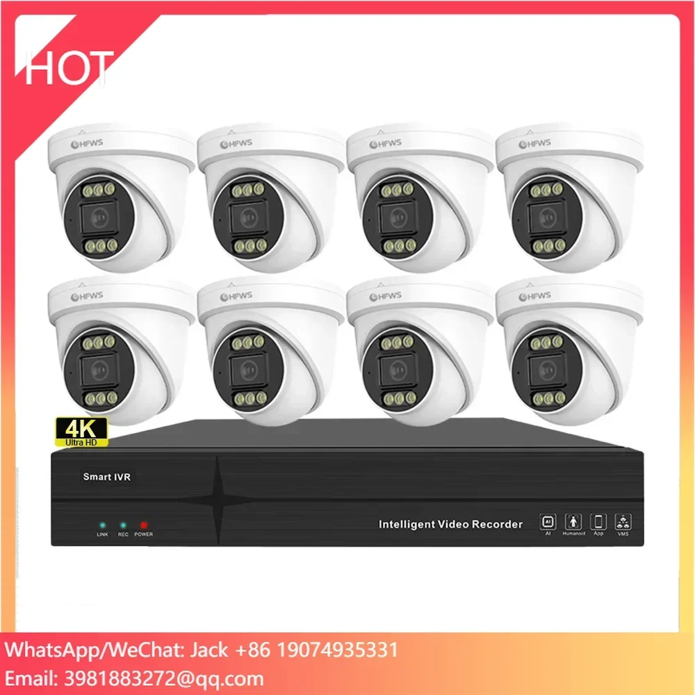Kamera Dome IP PoE OEM 8MP 4K  - Home Security And Camera Systems ulasan dan harga