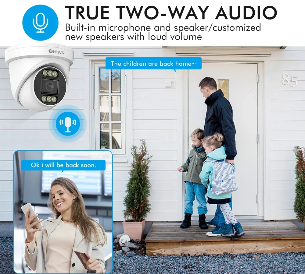 Kamera Dome IP PoE OEM 8MP 4K  - Home Security And Camera Systems ulasan dan harga