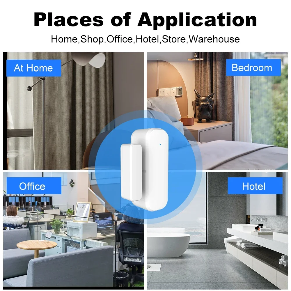 ZigBee Sensor Pintu Jendela De - Home Security Lights ulasan dan harga