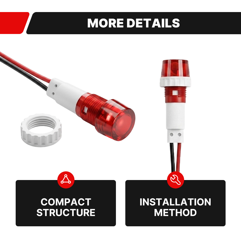 Lampu Indikator LED Berulir 10 - Home Security Companies Near Me ulasan dan harga