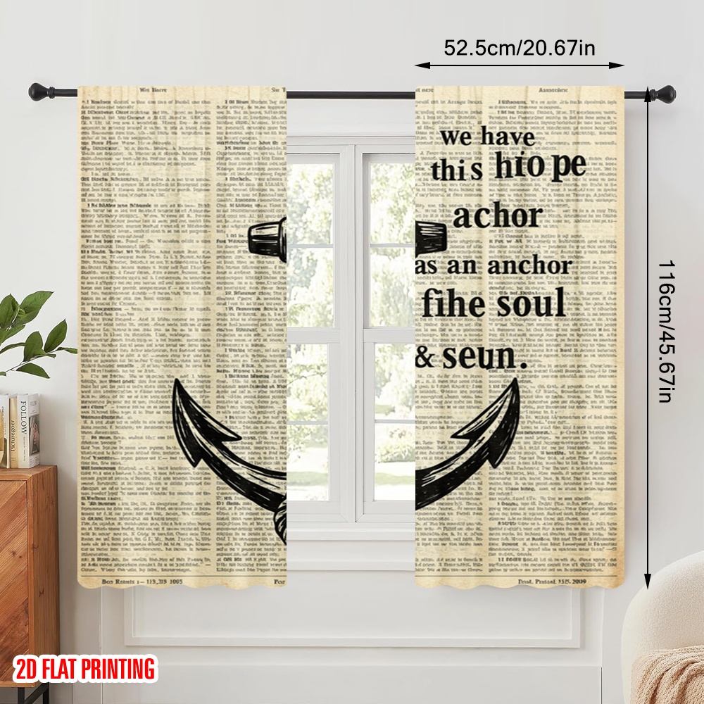 2 pcs Gorden Cetak 2D Motif An - Home Security Youtube ulasan dan harga