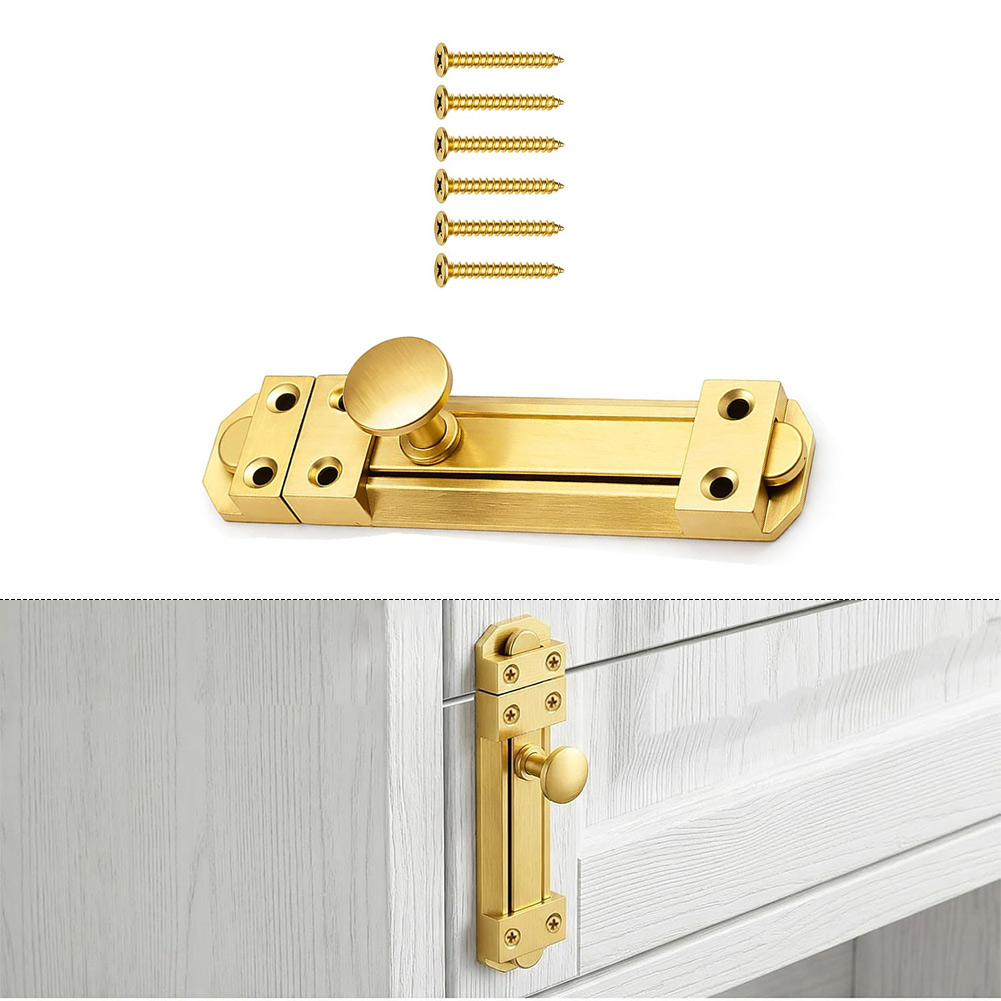 Kunci Pintu Geser Kuningan Pad - Home Security Door Lock ulasan dan harga