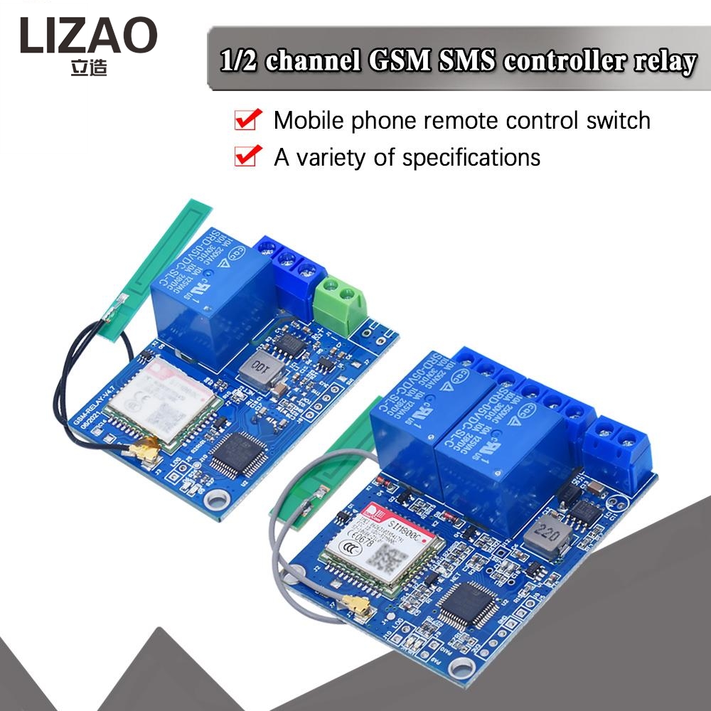 Modul Relay Pengontrol SMS GSM - Home Security Using Gsm ulasan dan harga