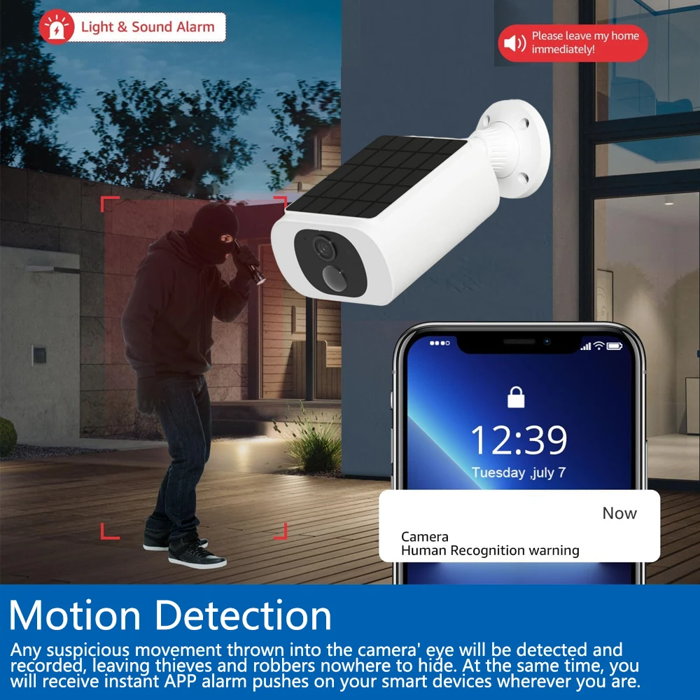 Kamera Keamanan Tenaga Surya T - Home Security Kamera ulasan dan harga