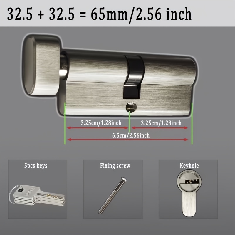 1 Buah Silinder Kunci Anti Mal - Home Security Door Lock ulasan dan harga